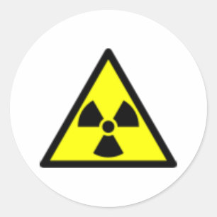 Autocollant radioactif