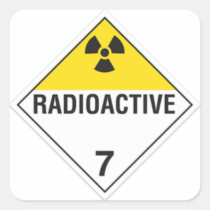 Autocollant radioactif 7