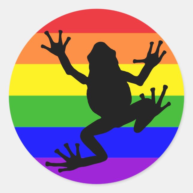 Autocollant Rainbow Frog (Devant)