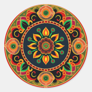 Autocollant Rangoli Design