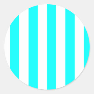 Autocollant rayé blanc