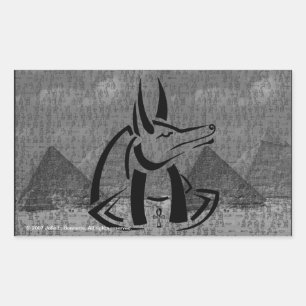 Autocollant Rectangle Anubis