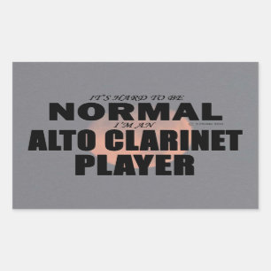 Autocollant rectangulaire du lecteur Alto Clarinet