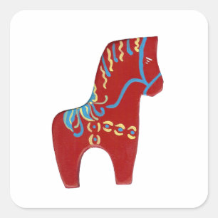 Autocollant Red Dala Horse