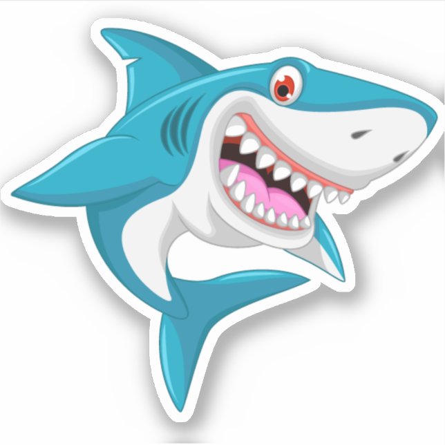 autocollant requin (Devant)