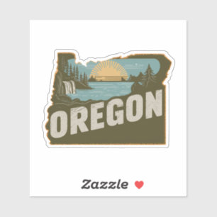 Autocollant Rétro de l'Oregon State