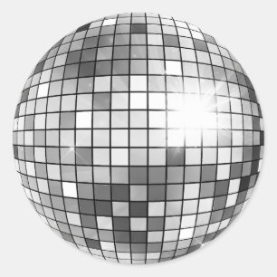Autocollant Retro Disco Ball Party