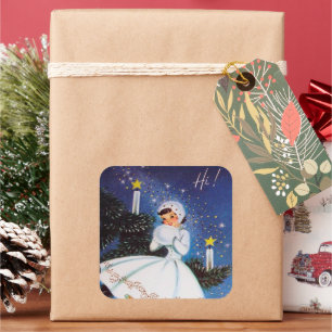 Autocollant Retro vintage Christmas