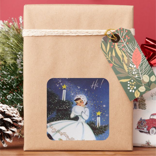 Autocollant Retro vintage Christmas (vacances)