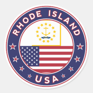 Autocollant Rhode Island, étagère téléphonique, sa
