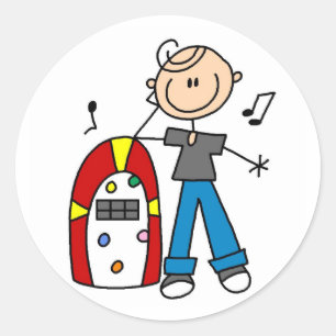 Autocollant Rock And Roll Juke Box