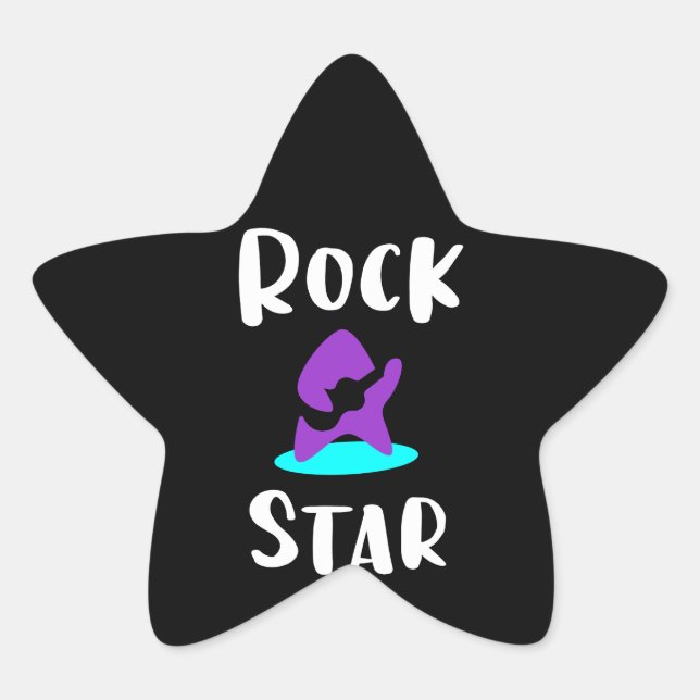 Autocollant rock star (Devant)