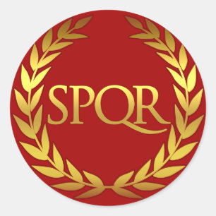 Autocollant romain SPQR