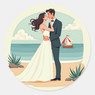 Autocollant Romance Plage Parfaite