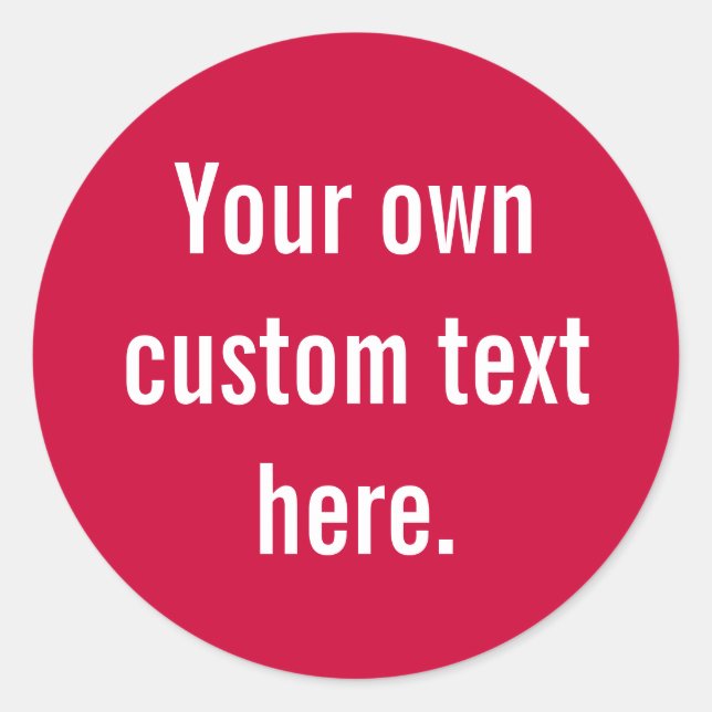 Autocollant rond (Devant)