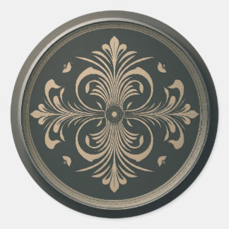 Autocollant rond classique