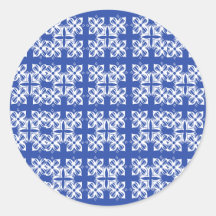 Autocollant rond classique