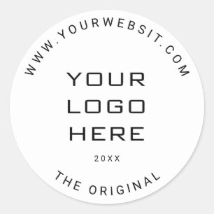 Autocollant rond classique du logo professionnel p