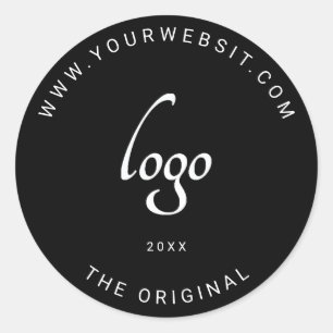 Autocollant rond classique du logo professionnel p