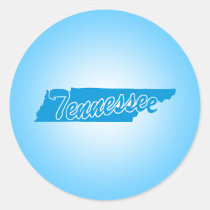 Autocollant rond classique du Tennessee