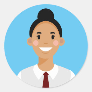Autocollant rond classique professionnel Avatar