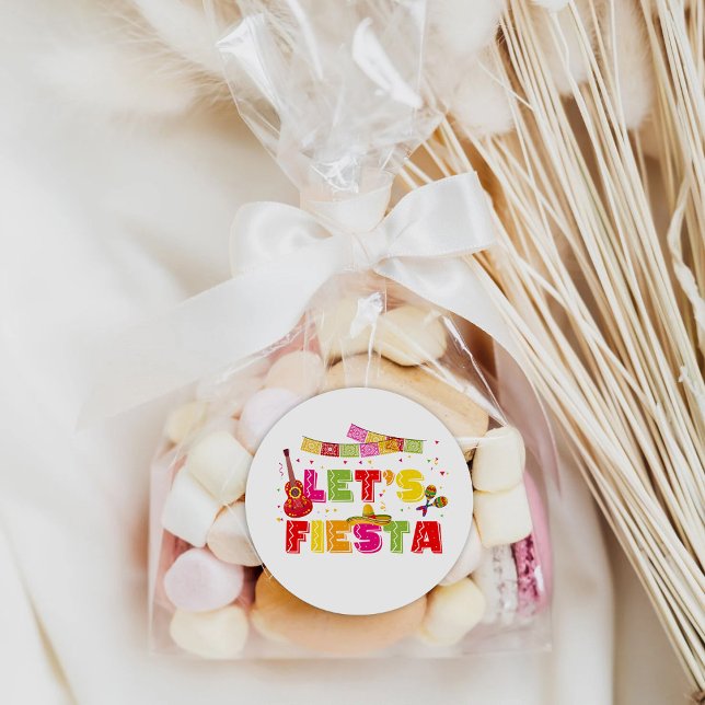Autocollant rond de fête Fiesta (Créateur téléchargé)