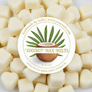 Autocollant Rond de Fondants à la Noix de Coco Fai
