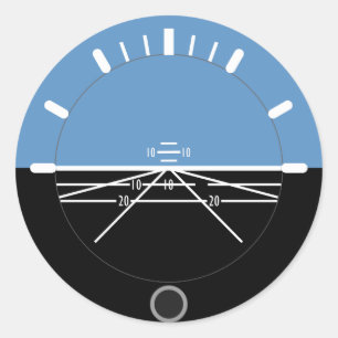 Autocollant rond de l'aviation AI