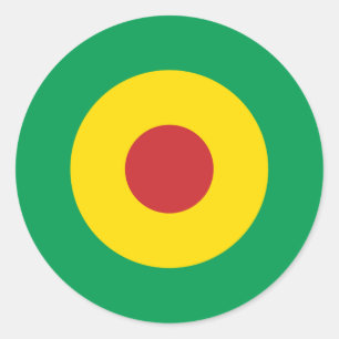 Autocollant rond de moisissure africaine