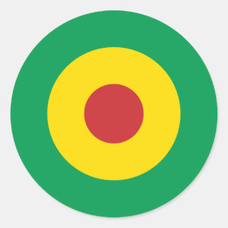 Autocollant rond de moisissure africaine