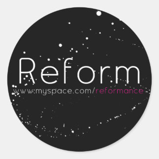 Autocollant rond de MySpace