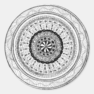 Autocollant rond de Zendala "Meer"