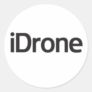 autocollant rond de zone d'iDrone