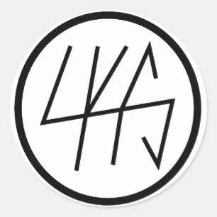 Autocollant rond du logo LKS
