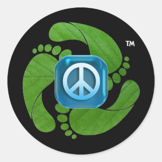 Autocollant rond feetpeace™