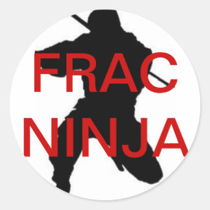 autocollant rond frac ninja