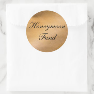 Autocollant Rond Métallisé Rose Gold pour Caisse d