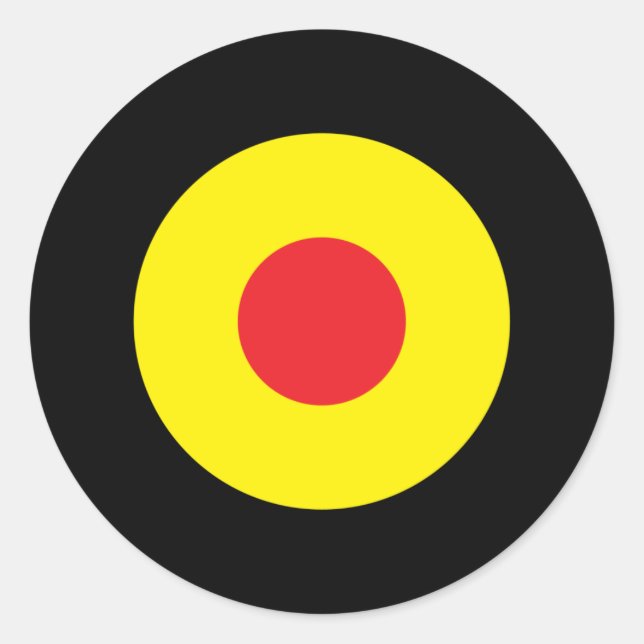 Autocollant rond Mod belge (Devant)