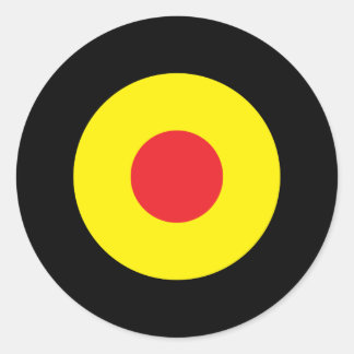 Autocollant rond Mod belge