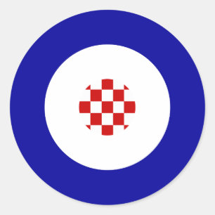 Autocollant rond mod croate