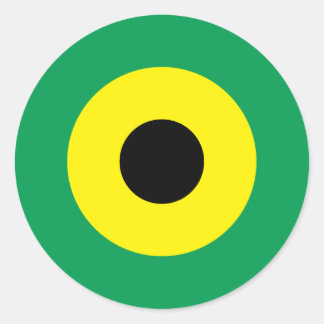 Autocollant rond mod jamaïcain 2