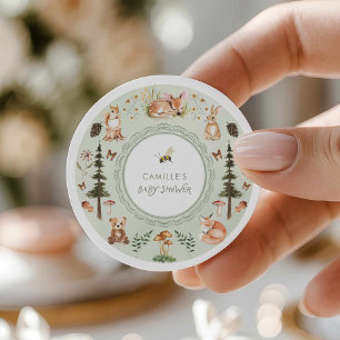Autocollant rond pour cadeau de baby shower dans u