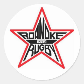 Autocollant rond Roanoke Rugby