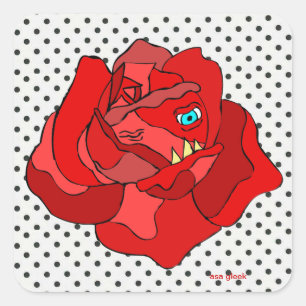 Autocollant rose impitoyable