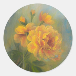 Autocollant Rose Jaune