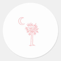 Autocollant rose Palmetto Moon