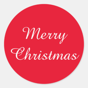 Autocollant rouge blanc d'Amazone de Noël par Jan