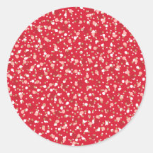 Autocollant rouge de paillettes de vacances