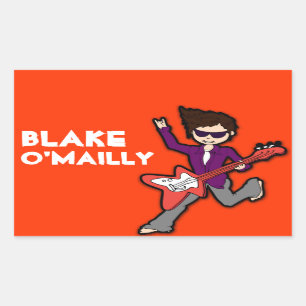 Autocollant rouge d'étiquette d'identification de