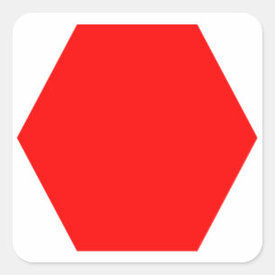 Autocollant rouge d'octogone (pour âge 12 de